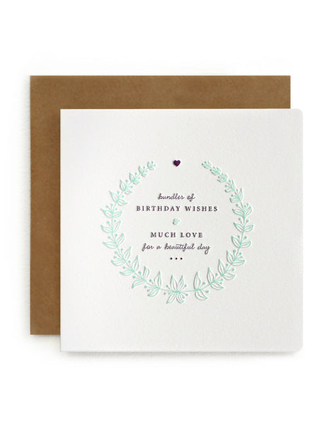 Bespoke Letterpress - Bundles of Birthday Wishes