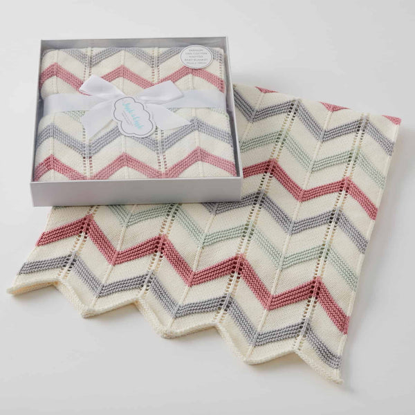 Pilbeam Blanket - Zig Zag Blush