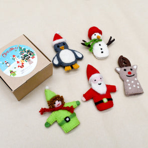 Felt Finger Puppets - Christmas