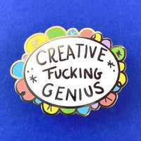 Jubly Umph Lapel Pin - Creative Fucking Genius