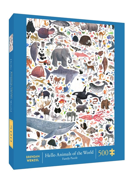 500 Pc Puzzle - Hello Animals of the World
