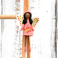 Felt Fairy Angel - Peach Dress