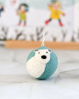 Felt Bauble - Polar Bear