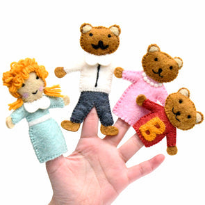 Felt Story Finger Puppets - Goldilocks