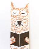 Little Paper House Press Bookmark - Wolf