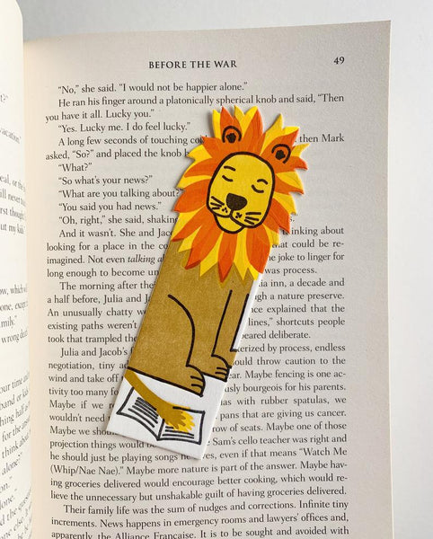 Little Paper House Press Bookmark - Lion