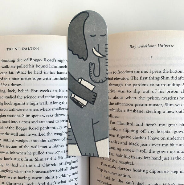 Little Paper House Press Bookmark - Elephant