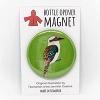 Red Parka Bottle Opener Magnet - Kookaburra