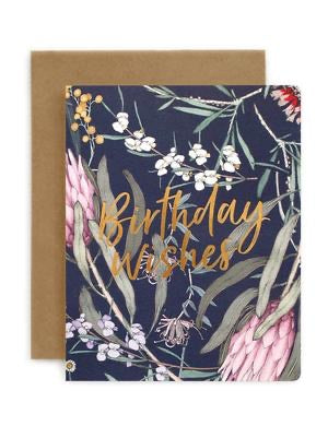 Bespoke Letterpress - Native Birthday Wishes