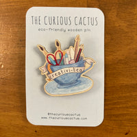 The Curious Cactus Pin - Creativi-tea