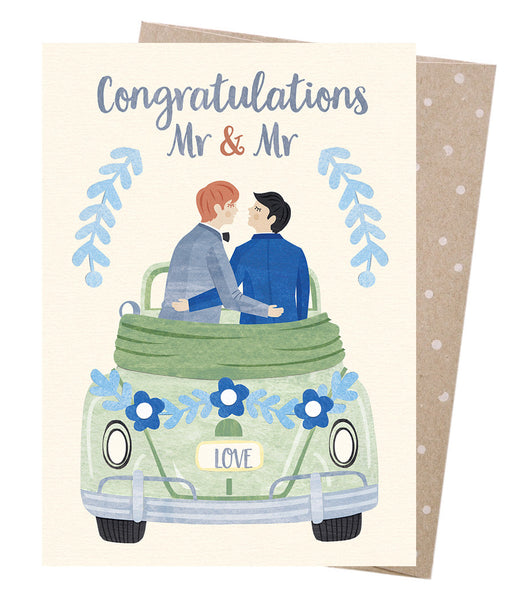 Earth Greetings Card - Grooms Honeymoon