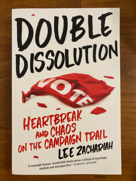 Zachariah, Lee - Double Dissolution (Trade Paperback)