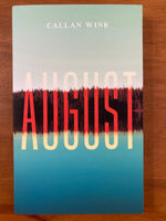 Wink, Callan - August (Paperback)