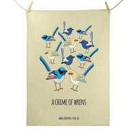 Red Parka Tea Towel - Chime of Wrens