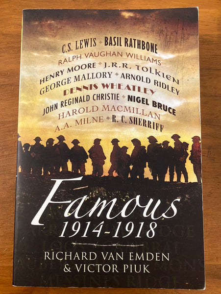 Van Emden, Richard - Famous 1914-1918 (Paperback)
