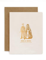 Bespoke Letterpress - Mr and Mrs Vintage