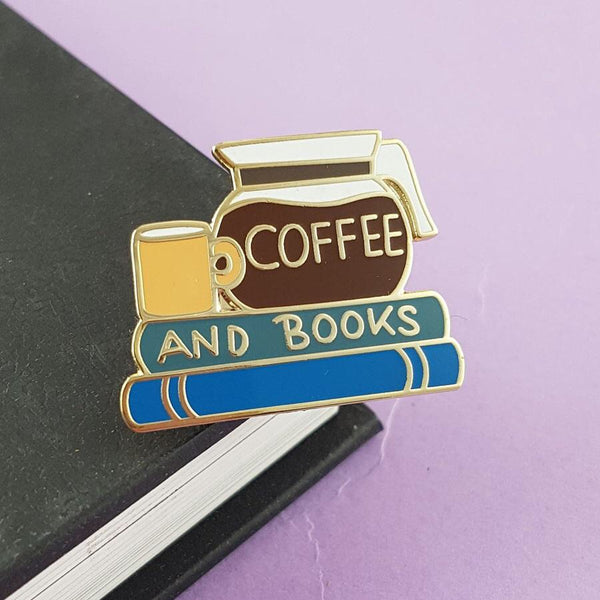 Jubly Umph Lapel Pin - Coffee and Books
