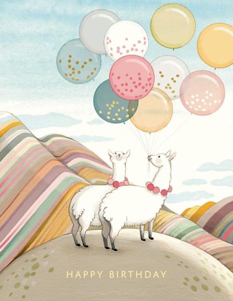 AT Foil Card - Birthday Llamas