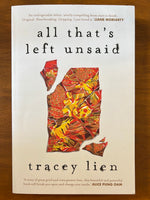 Lien, Tracey - All That's Left Unsaid (Trade Paperback)