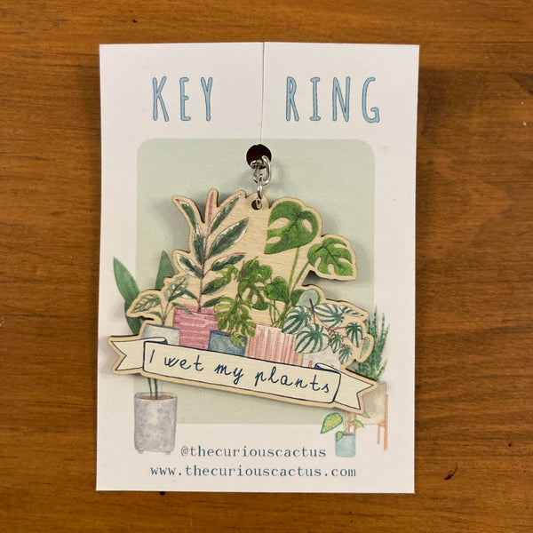 The Curious Cactus Key Ring - I Wet My Plants