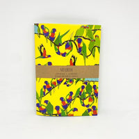 Red Parka Notebook - Lorikeets