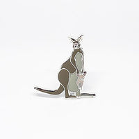 Red Parka Pin - Kangaroo