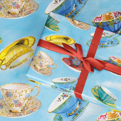 La La Land Wrapping Paper - Tea Cups