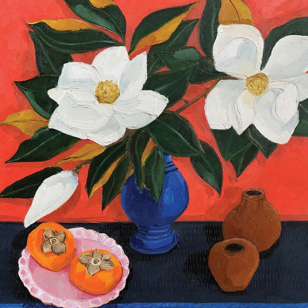 MV Greeting Card - Magnolias & Autumn Hues