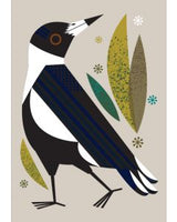 Greeting Card - Magpie