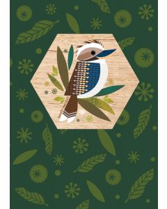 Wood Magnet Card - Kookaburra
