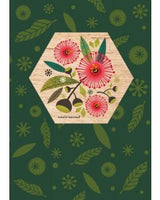 Wood Magnet Card - Eucalyptus