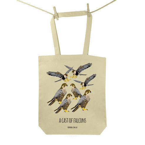 Red Parka Tote Bag - Cast of Falcons