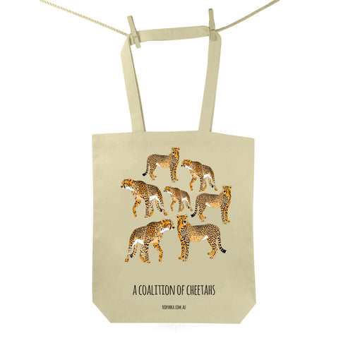 Red Parka Tote Bag - Coalition of Cheetahs