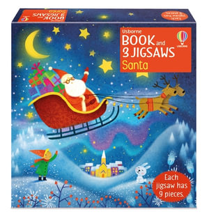 Usborne Book and 3 Jigsaws - Santa