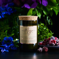 Mojo Candles - Violet & Frosted Berries - Reclaimed Wine Bottle Candle