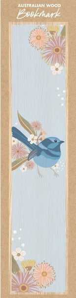 Wooden Bookmark - CW - Fairy Wren
